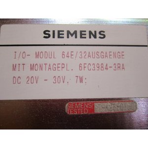 Module d'entrée/sortie Siemens 6FC3984-3RA pour l'automatisation industrielle - Product Image 2