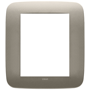 Placca Rotonda Vimar 8M Champagne Opaco 18,5x18,5cm per Montaggio a Parete - Product Image 1
