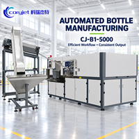 Machine de soufflage de bouteilles PET universelle Coryjet CJ-B1-5000 contrôlée par PLC pour l'équipement de fabrication de bouteilles en plastique à entraînement par roulement