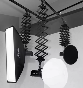 Pantógrafo ligero de aleación de aluminio de 2 m para sistema de rieles de techo de estudio, accesorios de flash para fotografía y video, estudio de foto y video - Product Image 5