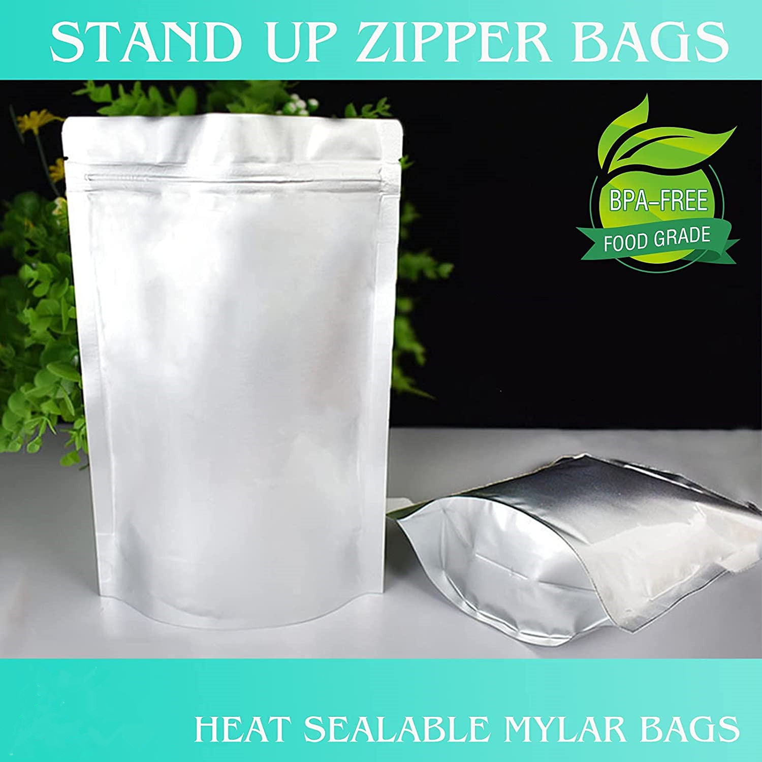 Zip Lock Bags Resealable Custom Aluminum Foil  Metalized Bag, Nylon Retort Pouch For Frozen Food Tear Notch