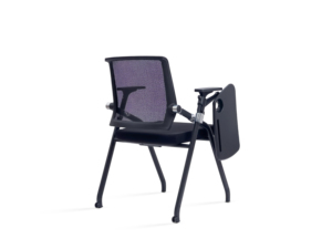 Factory Price Modern Strong Leg <b>Black</b> Mesh Foldable Stackable Office <b>Chair</b> with Luxury Writing Broad - Product Image 4