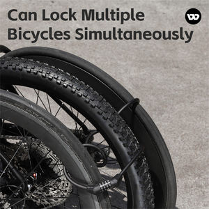 Candado de Cable para Bicicleta WEST BIKING de Aleación de Zinc y Acero, Antirrobo, con Contraseña, para Bicicletas de Montaña, con Combinación de Dígitos - Product Image 3