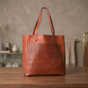 Sac à main en cuir véritable pour femmes de qualité supérieure Fermeture à glissière Étanche Bandoulière Design tendance Saint-Valentin - Product Image 4