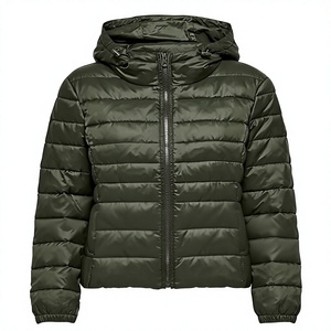 Women's Lightweight Packable Puffer Jacket Hooded <b>Winter</b> <b>Quilted</b> Jacket Custom Women's Hooded Puffer Jacket Water Resistant Coat - Product Image 1