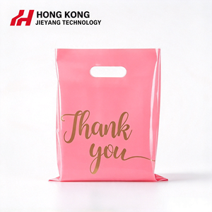 Bolsa de Compras de Plástico con Asa, Impresa con Logotipo Personalizado, Troquelada, Ecológica, Duradera, de LDPE, para Ropa, Regalos, Tiendas, con Acabado Brillante - Product Image 1