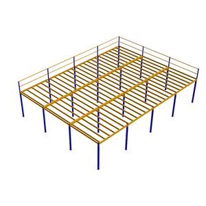 Solusi penyimpanan baja lapisan ganda industri tugas berat kustom rak loteng rak rak susun rak Multi-Level - Product Image 6