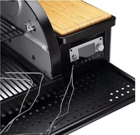 Barbecue à granulés de bois avec contrôleur numérique, brûleur tubulaire, pour extérieur et jardin