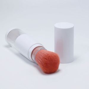 Hair Fluffy Retractable Refillable Dispensing Makeup Cosmetic Loose Powder Container Plastic <b>PET</b> Bottle With <b>Brush</b> Cap - Product Image 5