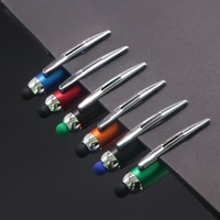 Nouveau stylo à bille 3 en 1 avec logo personnalisé et lumière lumineuse LED et stylet tactile mobile coffret cadeau promotionnel de qualité supérieure