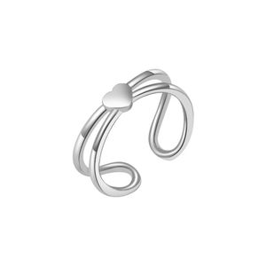 Gold Plated Adjustable <b>Ring</b> Set Heart Zircon Geometric <b>Stack</b> <b>Rings</b> Beach Wedding Party Jewelry Gift For Women - Product Image 1