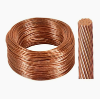 Fil de cuivre plaqué acier 58,6 mm² 1x7-9,79 mm, conductivité 40 %, ASTM B910/910M-07