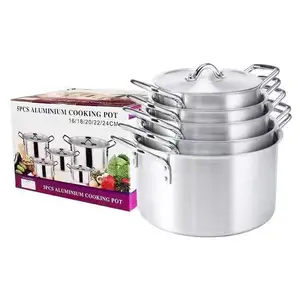 Best Verkopende Braadpan 12 Stuks Potten Thuis Kookgerei Set Restaurants Schuurpot Aluminium Caldero Kookpot Sets
