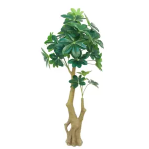 Nuovo Disegno Artificiale Plante 155 CENTIMETRI 35 Foglie di Albero di Denaro reale di tocco di Piante bonsai Decorativo per Interni Casa All'aperto