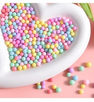 Perles rondes miniatures non poreuses en résine en gros pour slime, coques de téléphone, loisirs créatifs et décorations de pinces à cheveux