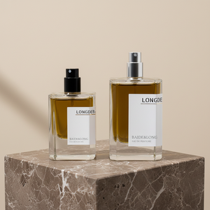 Venta de Fábrica: Botella de Perfume Cuadrada de Lujo con Acabado Mate Transparente, 30ml 50ml 100ml, Botella de Vidrio con Tapa de Mármol - Product Image 4