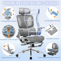Chaise de bureau et de gaming moderne avec accoudoirs, appui-tête réglable et soutien lombaire, finition laquée, en matériaux naturels authentiques