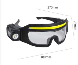 LED Eyewear Headlamp Work Safety Glasses <b>Emergency</b> <b>Light</b> USB Rechargeable Adjustable Strap Outdoor Lighting - Product Image 1
