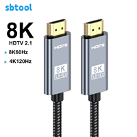 Câble HDMI 2.1 ultra haute vitesse 8K 60Hz 48 Gbps HDR dynamique EARC VRR mâle-mâle pour moniteur PS5, projecteur