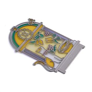 Myti Function Yellow Color <b>Cat</b> Flower Pattern Uv Printing Logo Metal <b>Bookmark</b> - Product Image 3