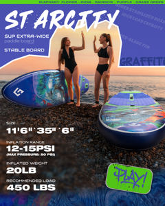 Tabla de <span class=keywords><strong>Paddle</strong></span> Surf Inflable en Oferta, Tabla de SUP Inflable para Deportes Acuáticos, Ideal para Vacaciones y <span class=keywords><strong>Alquiler</strong></span> - Product Image 3