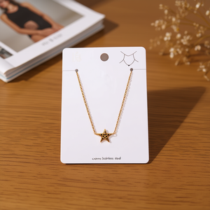 Collana con Stella a Cinque Punte in Acciaio Inossidabile Acero 47656 PQT12 - Product Image 2