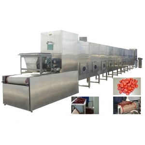 Gıda işleme mikrodalga kurutma sterilizasyonu için 24h sürekli çalışma endüstriyel mikrodalga fırın tünel tipi konveyör bant - Product Image 4