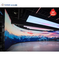 7680Hz P1.9 P2.6 2.6Mm incurvé 8K Led panneau mural vidéo pour la production virtuelle Cave Led écran d'affichage