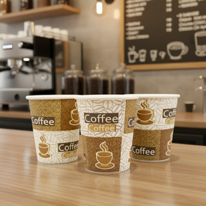 Vasos de Papel con Recubrimiento de PE, Vasos Desechables de Pared Simple para Café Caliente, Vasos de Papel Impresos Personalizados de Grado Alimenticio, Resistentes al Agua, Venta al Por Mayor - Product Image 3
