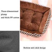 Coussin de canapé en velours côtelé lavable pour chien et chat Fond imperméable Lit doux et chaud pour animaux de compagnie
