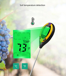 4-in-1 Wiesenboden-pH-Feuchtigkeitsmessgerät Multifunktionales Rasenboden-pH-Testgerät Gewächshausboden 4-in-1-Messgerät - Product Image 3