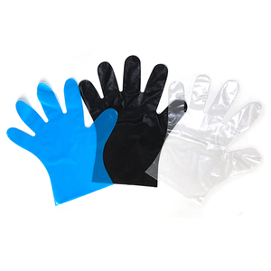 Guantes de Plástico Desechables para Cocina, Resistentes al Agua, Blancos y Azules, 100 Unidades, Guantes Negros de CPE Personalizados para Limpieza - Product Image 5