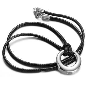 품질 방수 스테인레스 스틸 화장 보석 항아리 목걸이 인간/애완 동물 유골을위한 생명의 원형 영원 기념 펜던트 - Product Image 4