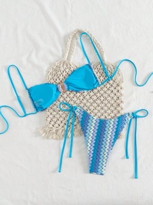 Traje de Baño Bikini para Mujer, Nuevo Modelo 2026, con Cuerdas Trenzadas, Sexy y Moderno, de Dos Piezas, Estilo Europeo y Americano, para Playa - Product Image 4