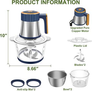 Picadora de Carne Eléctrica de 5L para Uso Doméstico y Hotelero, Acero Inoxidable Duradero con Motor de Cobre, Fácil de Usar, Esencial para la Cocina - Product Image 4