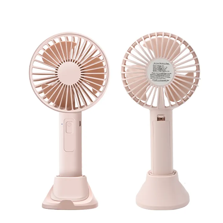 High Quality Brushless Moter Portable Rechargeable Battery Fan Mini Electric Hand Fans With Battery