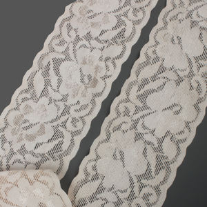 Высококачественная защищенная эластичная тесьма кружевная модная эластичная кружевная отделка пояс кружевная эластичная тесьма - Product Image 5