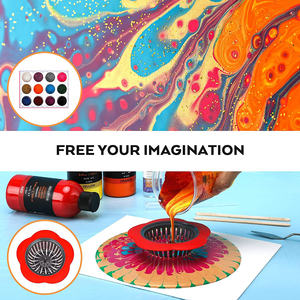 صبّ الأكريليك غير السام الاحترافي من أجل رسم متوسط الورق على القماش الزجاجي - Product Image 3