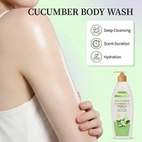 Gel Douche TWG RTS au Concombre Nettoyant en Profondeur, Hydratant et Parfumé, Élimine les Cellules Mortes, Gel Douche Blanchissant au Concombre