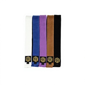 Cinturón de Jiu Jitsu Brasileño de Algodón de Alta Calidad con Logotipo Personalizado, Cinturón de Tejido de Perlas para Entrenamiento y Competición de Jiu Jitsu - Product Image 3