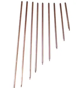 4 * 100毫米冷却铜热管圆形热管/热管4毫米辐射管棒形冷却器diy圆形铜管