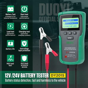 Testeur de batterie de voiture numérique automatique DUOYI DY2015A 12V 24V pour batteries au plomb-acide de type démarrage automobile - Product Image 3