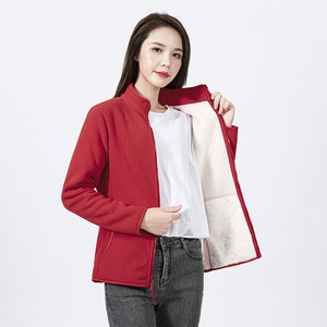 Veste <span class=keywords><strong>polaire</strong></span> unisexe de haute qualité, décontractée, à col montant, respirante, coupe-vent, avec poche zippée, pour l'extérieur - Product Image 6