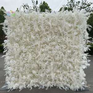 SZ0475ราคาถูกเทียมดอกไม้ผนังฉากหลังแผงดอกไม้3D กุหลาบผนัง Flowerwall ร้านอาหารตกแต่งผนังสำหรับขายส่ง - Product Image 3