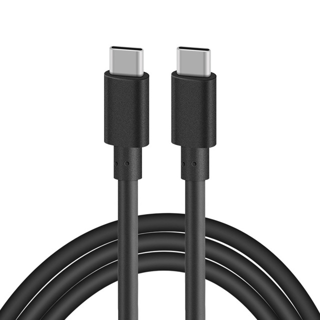 USB Type-C to C Cable with Tinned Copper Conductor Braid Shielding PVC Jacket for Camera Barcode Scanner & Printer Charging