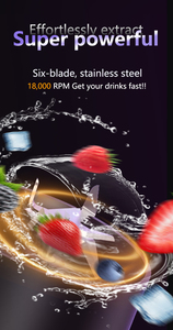 Nuevo Diseño Mini Licuadora Portátil Eléctrica Inalámbrica para Frutas, Batidora de Smoothies, Suministro de Fábrica OEM para Venta al por Mayor - Product Image 4