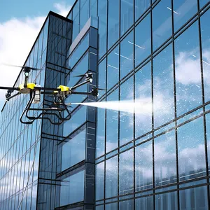 Joyance drone pembersih hemat biaya, pembersih permukaan ketinggian tinggi dengan pompa efisien untuk perusahaan pembersih besar
