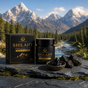 Résine de Shilajit Sauvage de l'Himalaya Premium 100% Pure et Naturelle, Riche en Acide Ferulique, Testée en Laboratoire, Extrait Herbal Authentique pour la Santé - Product Image 1