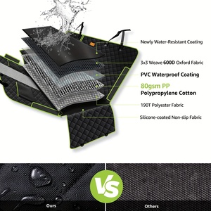Funda Protectora para Asiento de <span class=keywords><strong>Coche</strong></span> para Perros 6 en 1, 100% Impermeable y Antideslizante, Diseño Mejorado con Malla para Ventana Trasera - Product Image 5