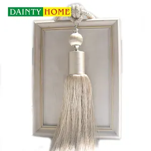 Design classique élégant suspendu boule rideau glands Offre Spéciale décoratif cravate arrière pour tringles à rideaux pistes et accessoires - Product Image 1